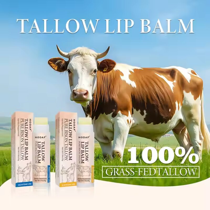 Lip Balm Supplier - Organic Hydrating Nourishing Grass Fed Tallow for Cracked Lip