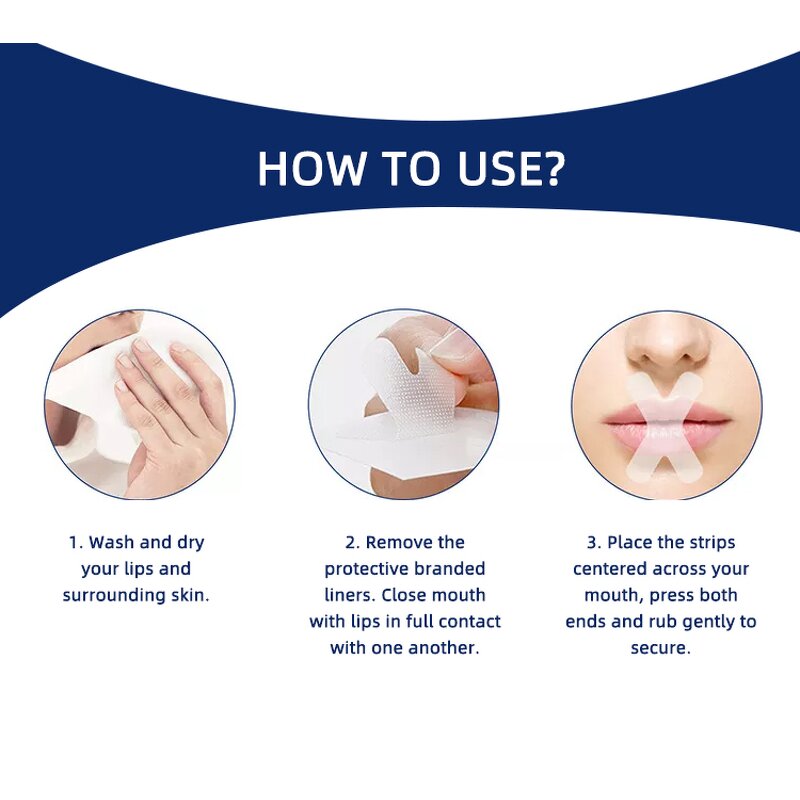 Anti-Snoring Strips Factory - Adults Lip Shape Sleep Strips Patch Anti-Snoring Devices