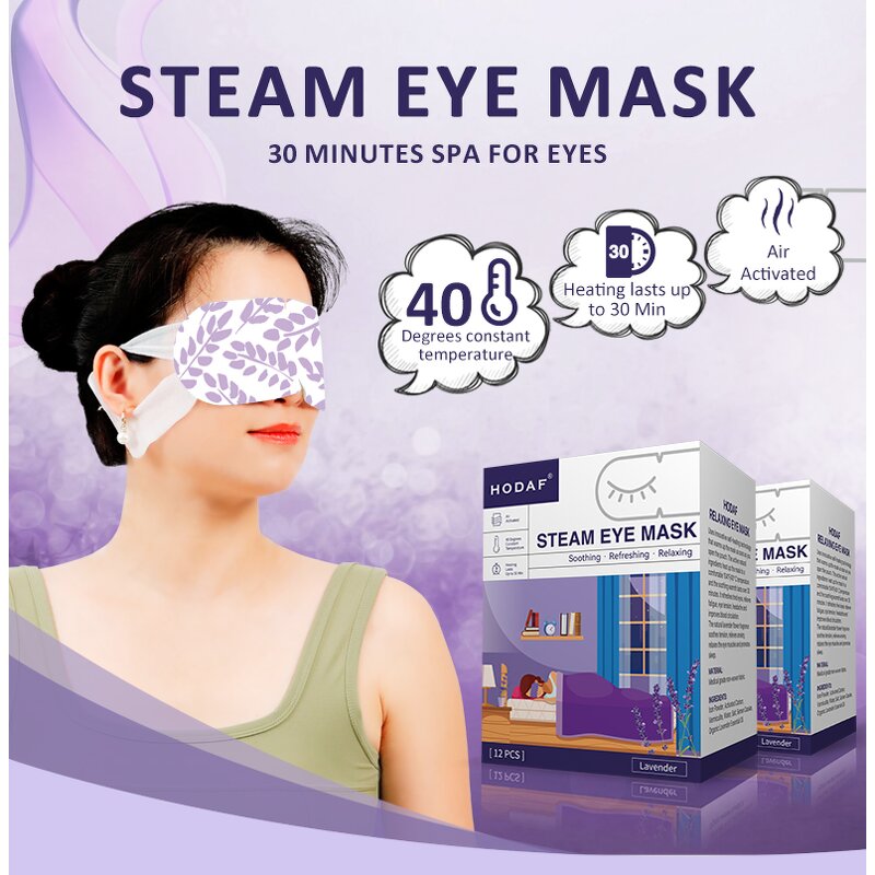 Steam Eye Mask Supplier - 10 Packs for Dry Eyes Puffiness Helping Sleep with Moisture