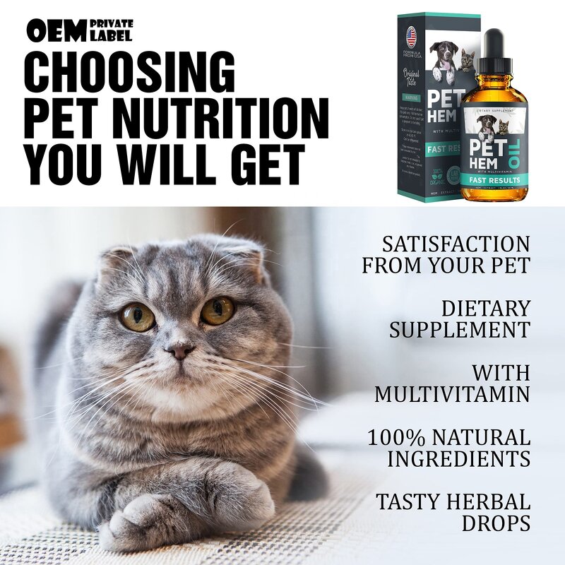 Calming Oil for Pets Manufacturer - Hemp Oil Anxiety Stress Relief