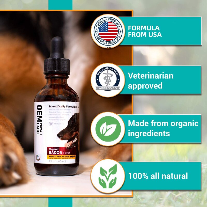 Evening Primrose Oil Drops Factory - Custom for Dogs Cats Omega-3