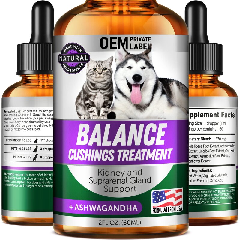 Kidney Support Drops Factory - Pet Liquid Supplement for Cushings