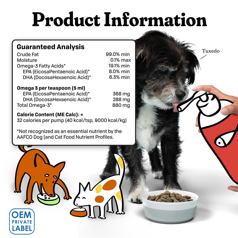 Salmon Oil for Pets Factory - Omega 3 EPA DHA Skin Coat