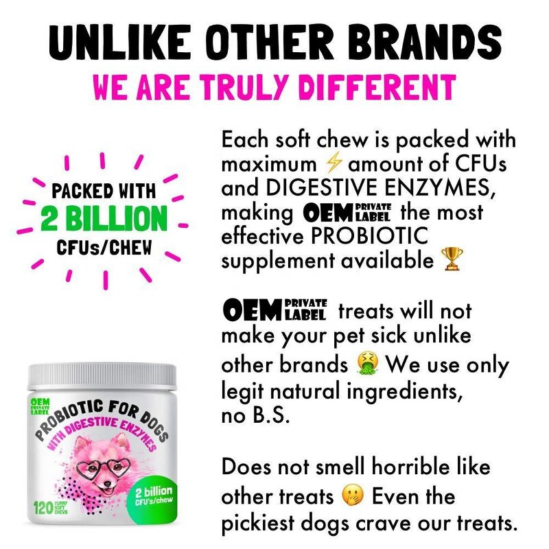 Probiotic Dog Chews Factory - OEM Soft Chews for Digestive Health