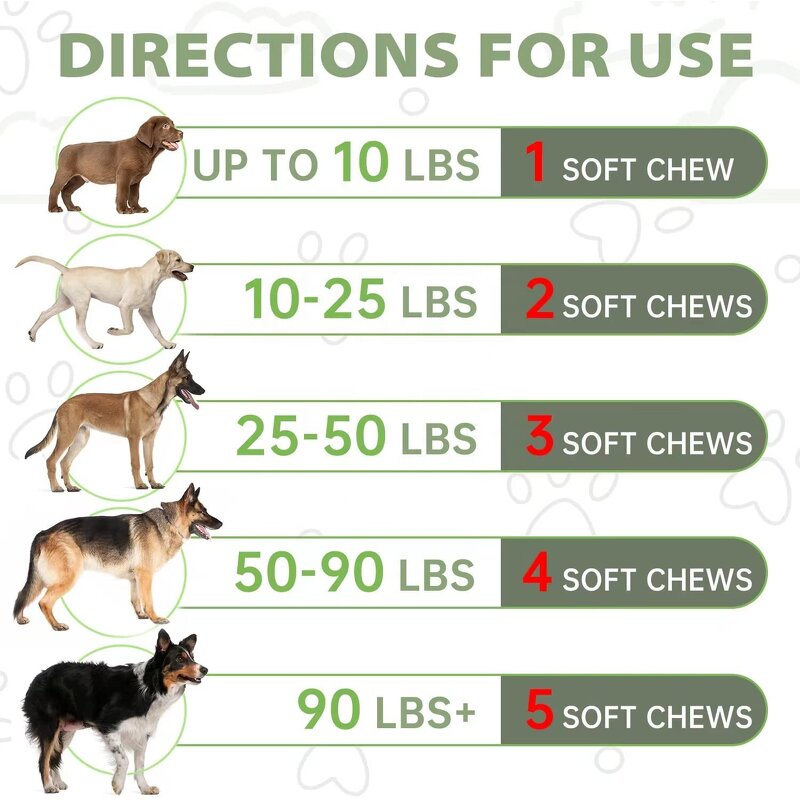 Calming Chews for Dogs Manufacturer - OEM Softchews Anti-anxiety