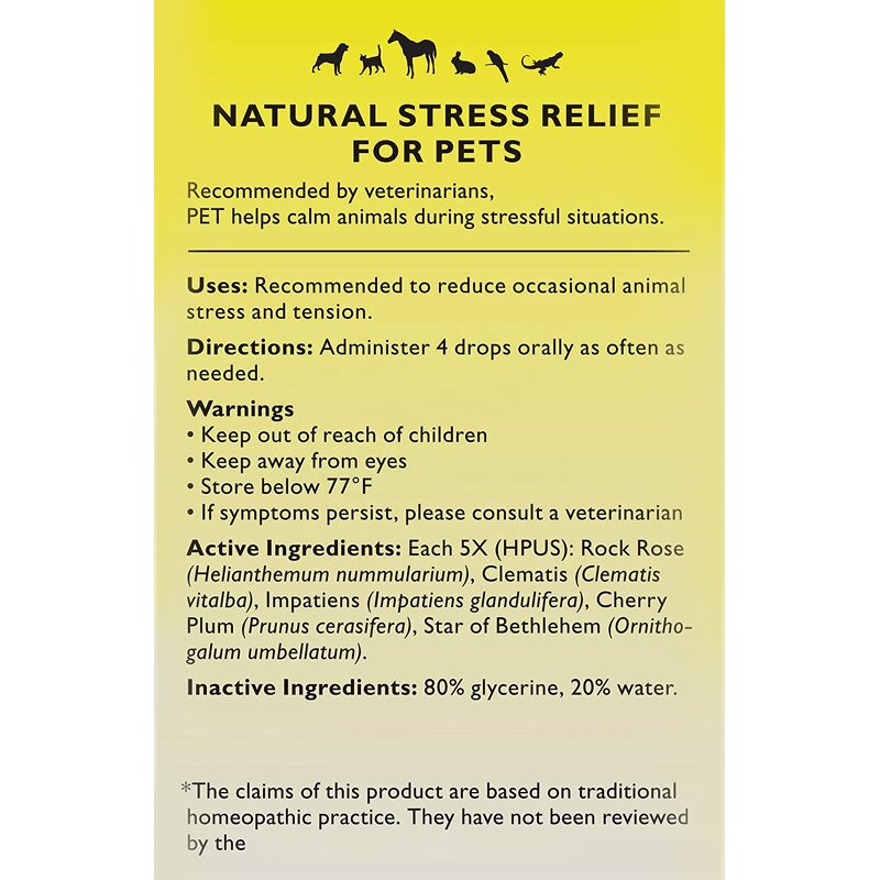 Anxiety Relief Drops Supplier - Wholesale Pet Rescue Remedy