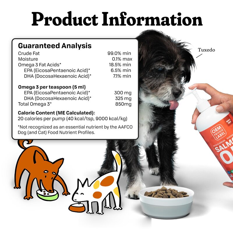 Salmon Oil Manufacturer - OEM for Dogs Cats Skin Coat Joint