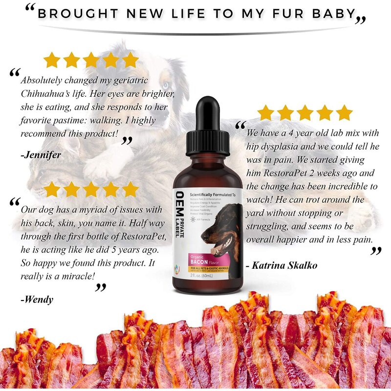 Evening Primrose Oil Drops Factory - Custom for Dogs Cats Omega-3