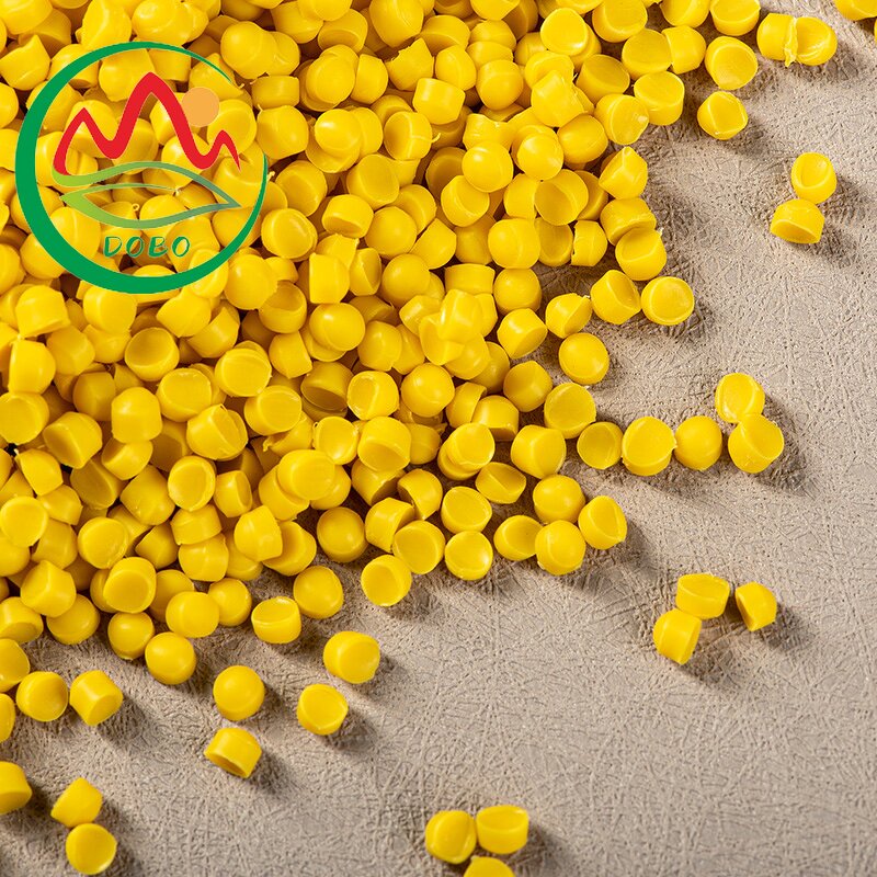 PVC Raw Material Granules Supplier - Yellow Plastic for Shrink Film