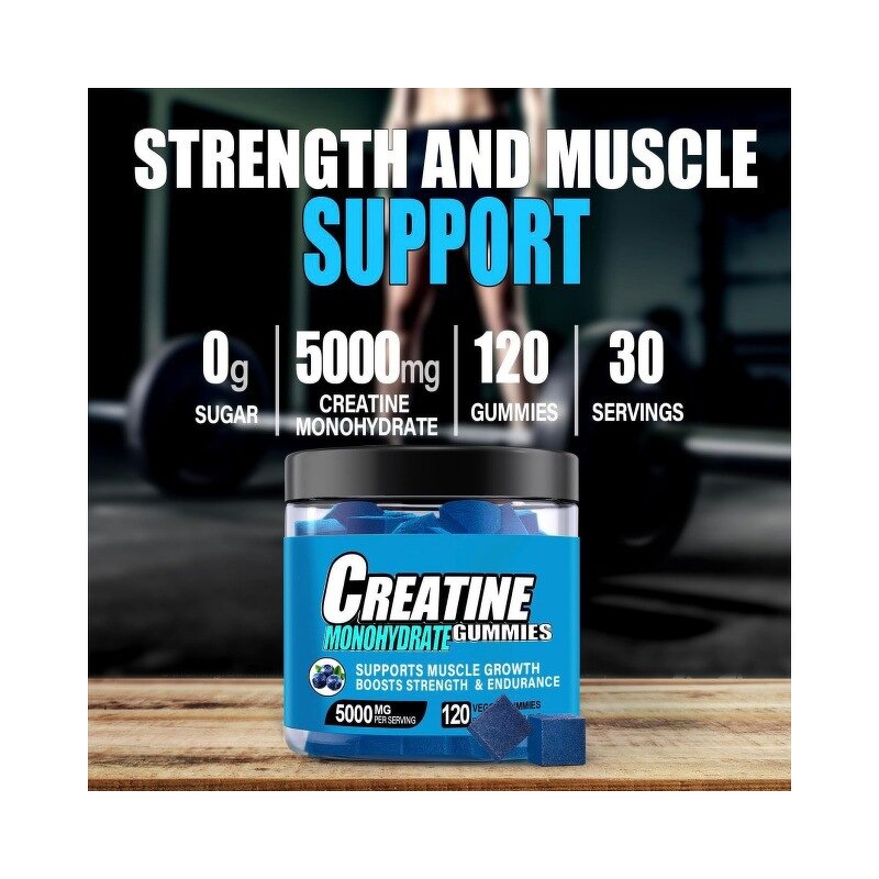Creatine Monohydrate Gummies Manufacturer - Chewables for Muscle Strength