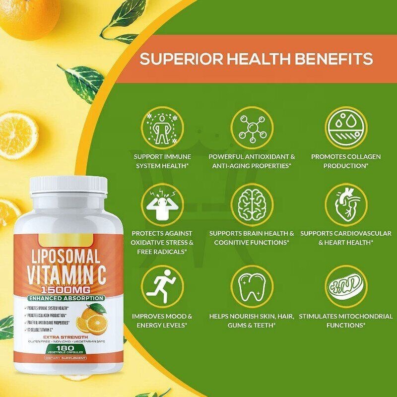 Vitamin C Capsules Factory - Liposomal Dietary Supplement Immune