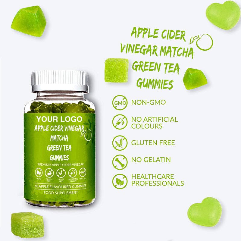 Apple Cider Vinegar Gummies Factory - Natural with Matcha Green Tea