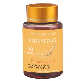 Ginseng Extract Capsules Manufacturer - Energy Support Logo Printing Available