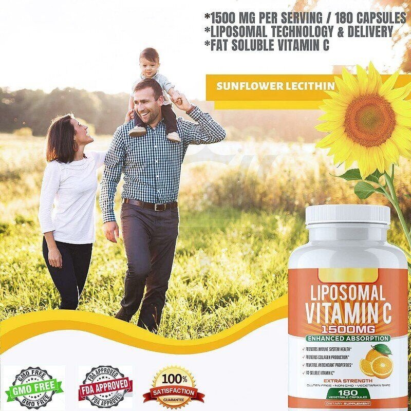 Vitamin C Capsules Factory - Liposomal Dietary Supplement Immune