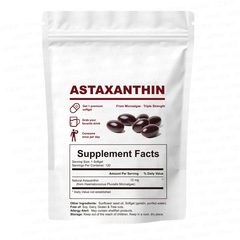 Astaxanthin Softgels Factory - Private Label Premium Eye Health 120 Counts