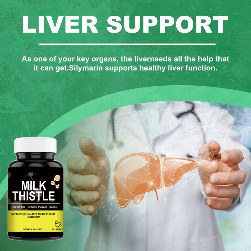 Milk Thistle Capsules Factory - OEM Liver Health Support 90 Capsules
