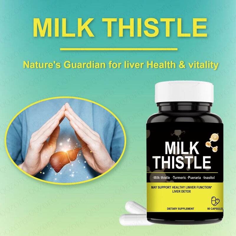 Milk Thistle Capsules Factory - OEM Liver Health Support 90 Capsules