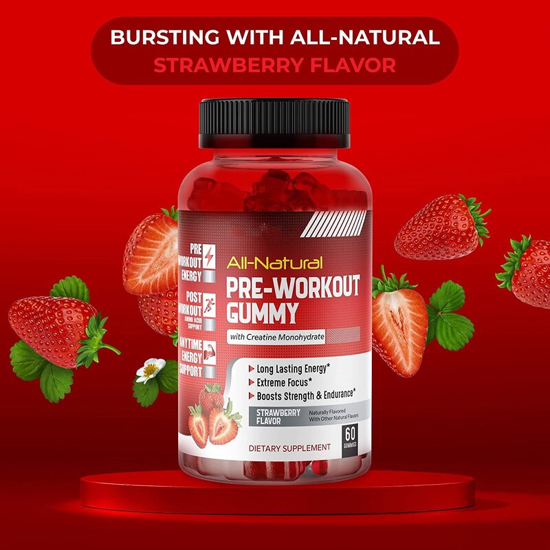 Pre Workout Gummy Supplier - Natural Supplement Energy Protein