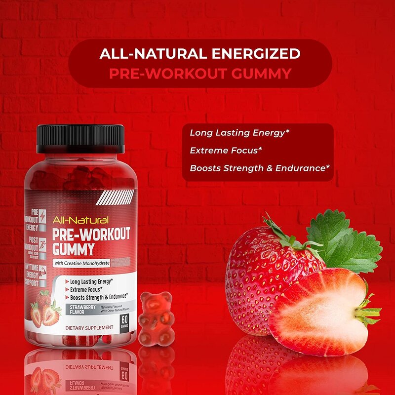 Pre Workout Gummy Supplier - Natural Supplement Energy Protein