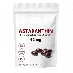 Astaxanthin Softgels Factory - Private Label Premium Eye Health 120 Counts