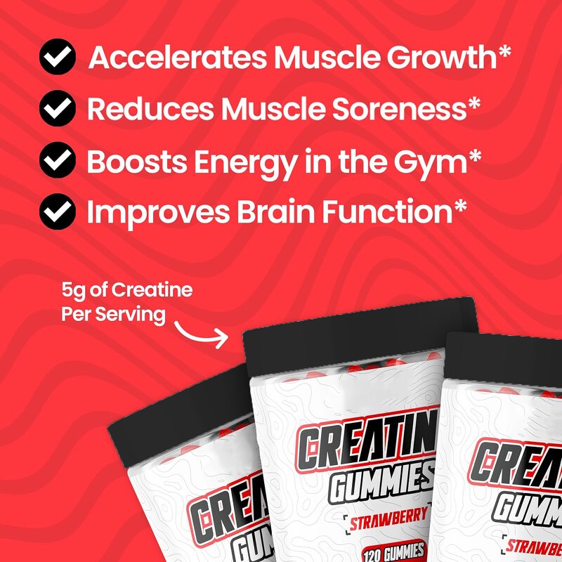 Pre-Workout Gummy Supplier - Private Label Creatine Muscle Growth