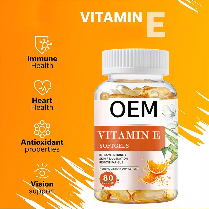Vitamin E Oil Capsules Manufacturer - OEM Vegan for Hair Growth Immunity