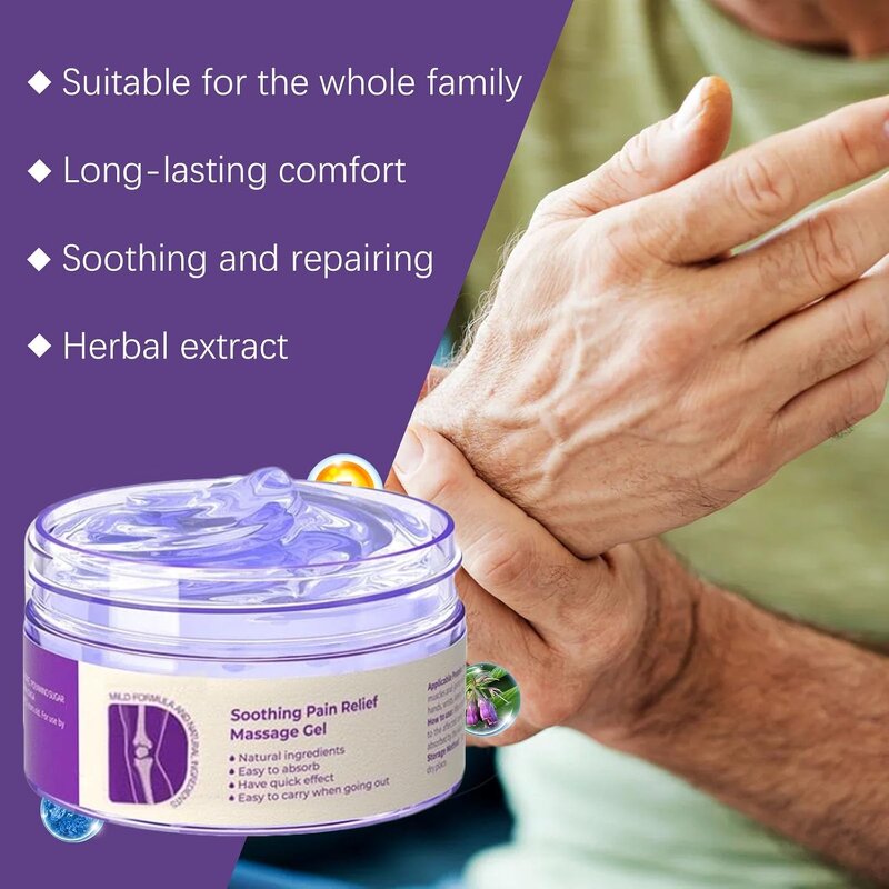 Joint Pain Gel Manufacturer - OEM Hot Sales Soothing Massage Gel 100G