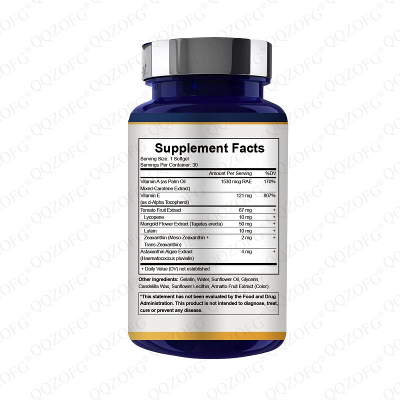 Eye Care Softgels Supplier - Blended with Lycopene Lutein Astaxanthin