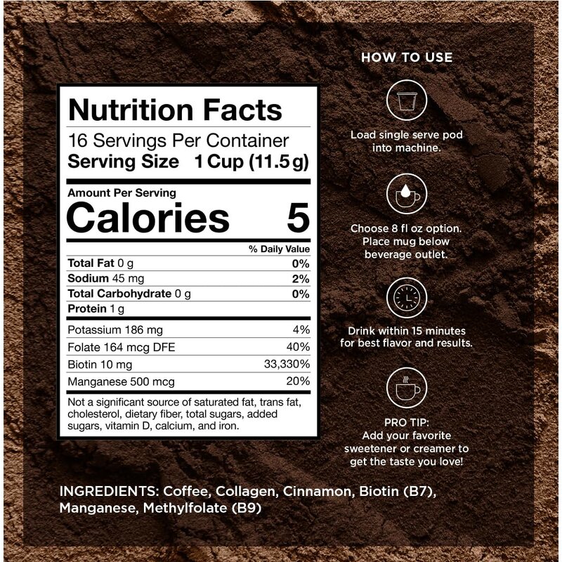 Collagen Coffee Manufacturer - OEM with Biotin Folate Keto Friendly