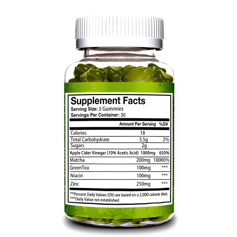 Apple Cider Vinegar Gummies Factory - Natural with Matcha Green Tea