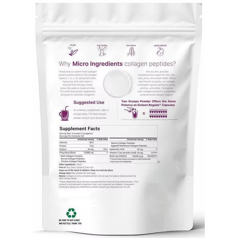 Collagen Peptides Powder Manufacturer - Hot Selling with Biotin Vitamin C