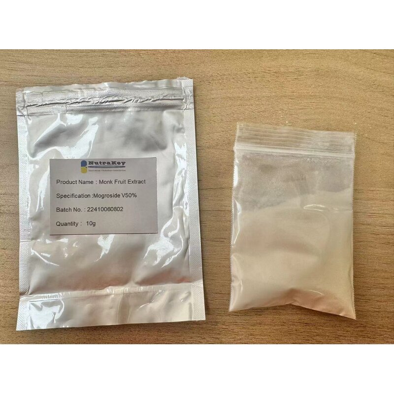 Monk Fruit Sweetener Manufacturer - Non-GMO Mogroside V50% Plant Extract