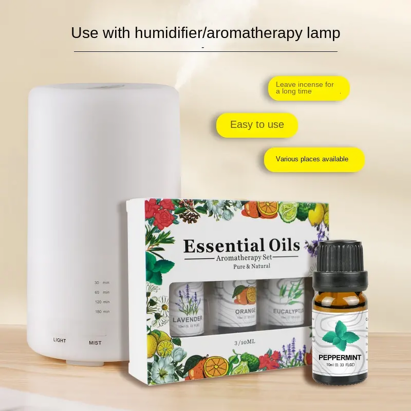 Aromatherapy Oil Set Supplier - 100% Pure Organic 10ml Pure Essential Oil Set for Diffuser