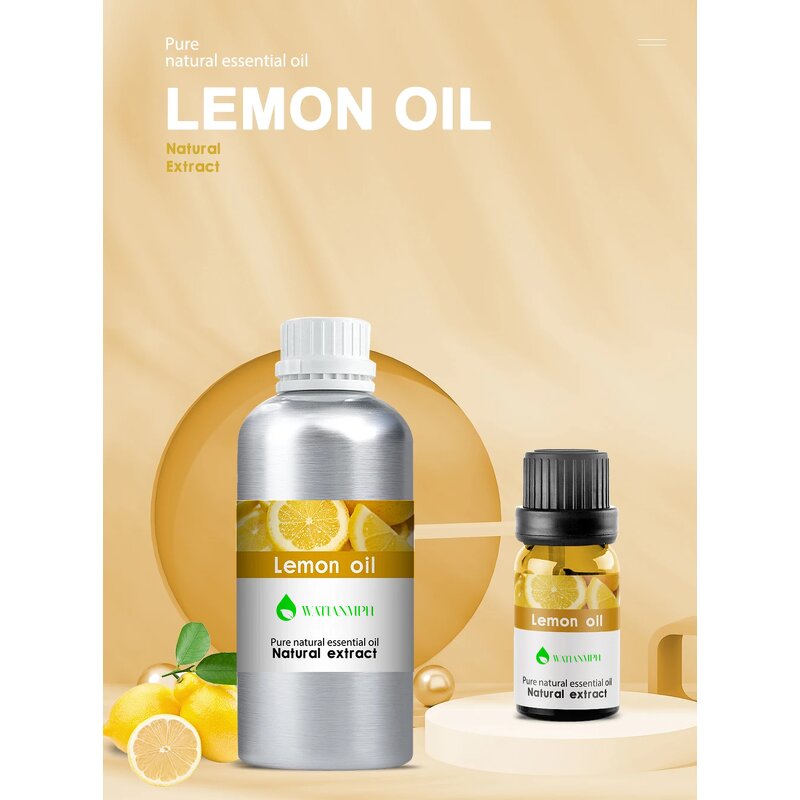Lemon Essential Oil Supplier - Steam Distilled 100% Pure Natural Strong Citrus Aroma 10ml