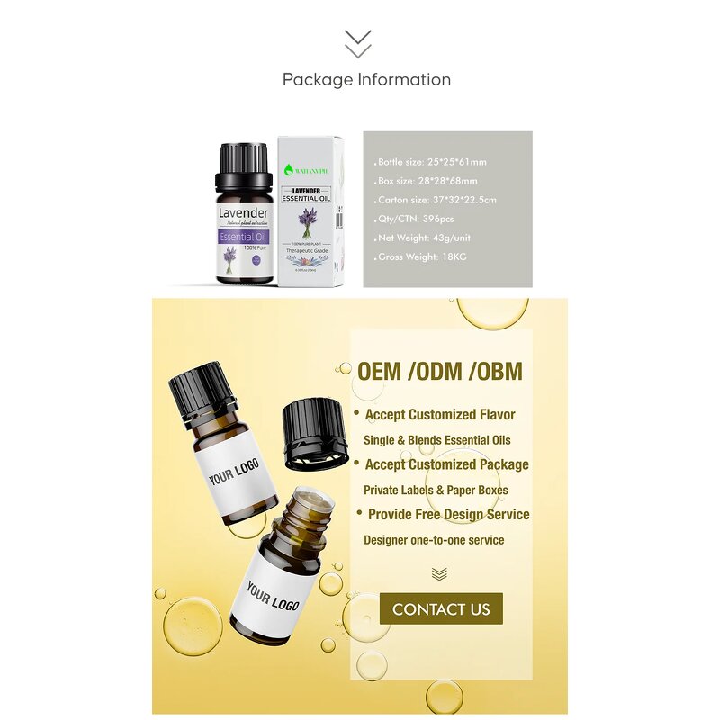 Essential Oil Supplier - Private Label 44 Flavors Pure Organic Aromatherapy