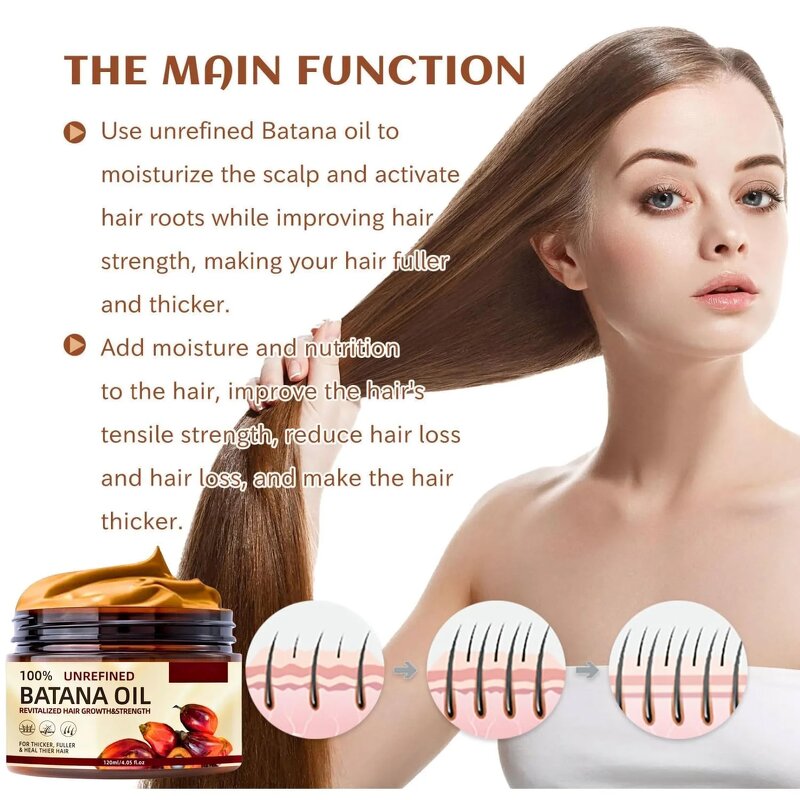 Batana Oil Manufacturer - 100% Unrefined Raw for Hair Strength with Keratin Ingredients