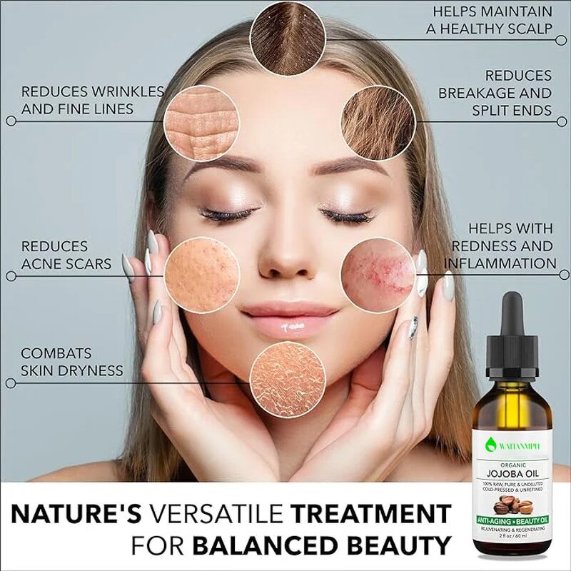 Golden Jojoba Oil Factory - Cold Pressed Therapeutic 100% Pure Natural Organic 120ml for Aromatherapy