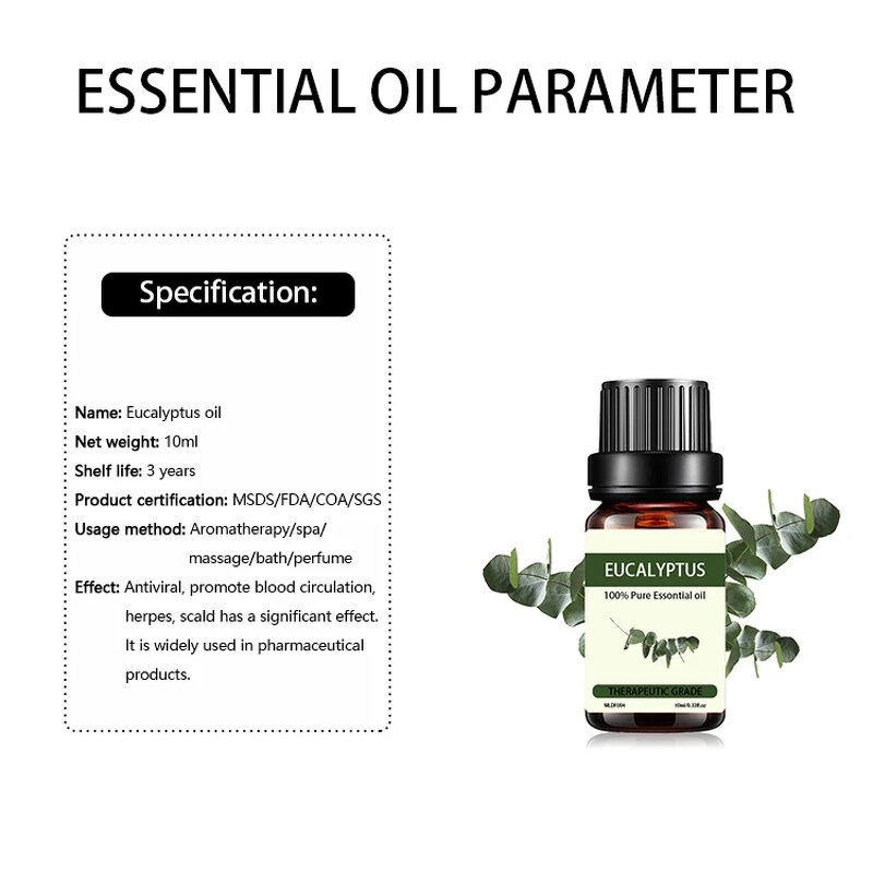 Essential Oils Gift Set Factory - Private Label 100% Pure Natural Organic Lavender Eucalyptus