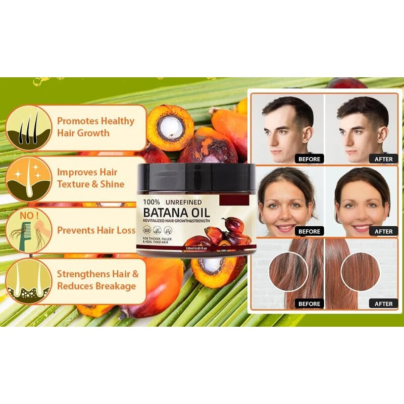 Batana Oil Manufacturer - 100% Unrefined Raw for Hair Strength with Keratin Ingredients