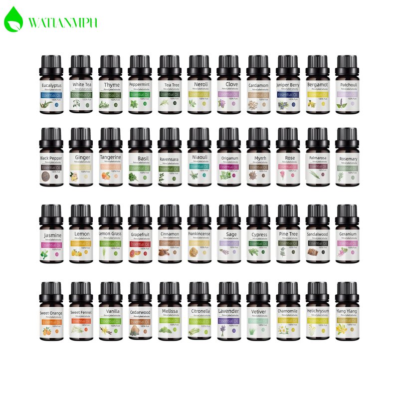 Essential Oil Supplier - Private Label 44 Flavors Pure Organic Aromatherapy