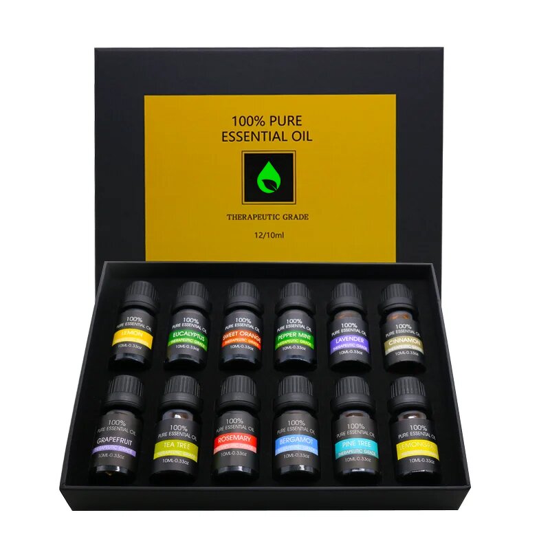 Essential Oil Set Manufacturer - Private Label 100% Pure Aroma High Quality Natural 6 Pack