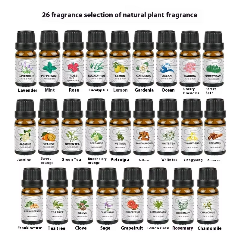 Aromatherapy Oil Set Supplier - 100% Pure Organic 10ml Pure Essential Oil Set for Diffuser