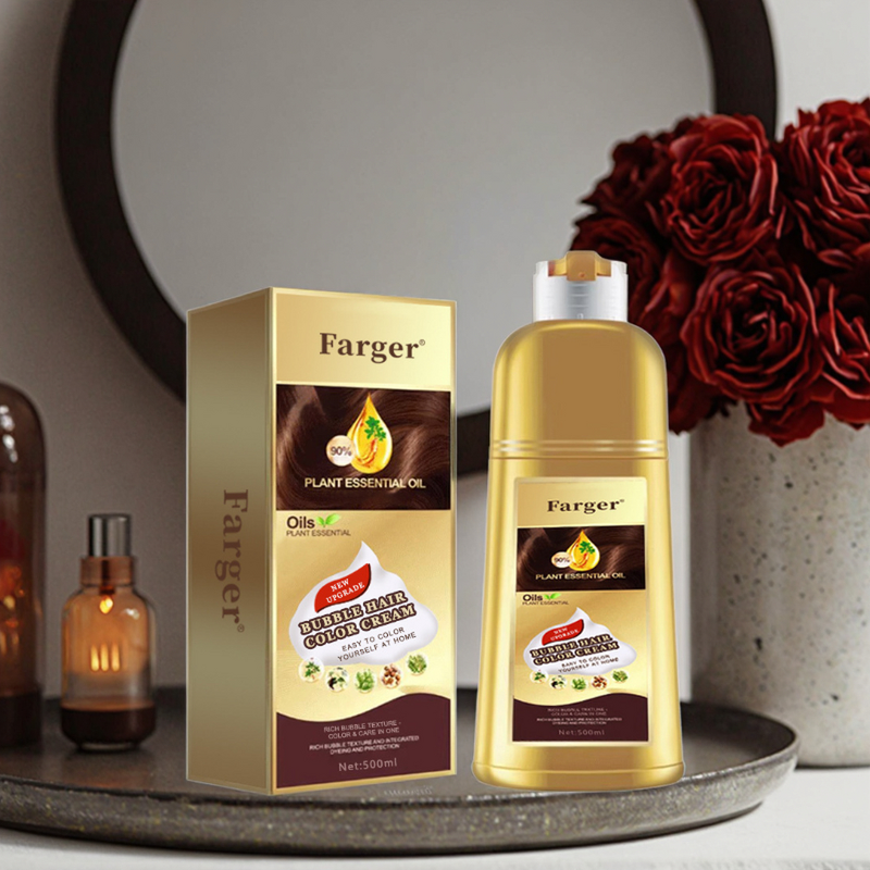 Bubble Hair Color Cream Manufacturer - Plant Oil Ammonia-Free Covers Gray