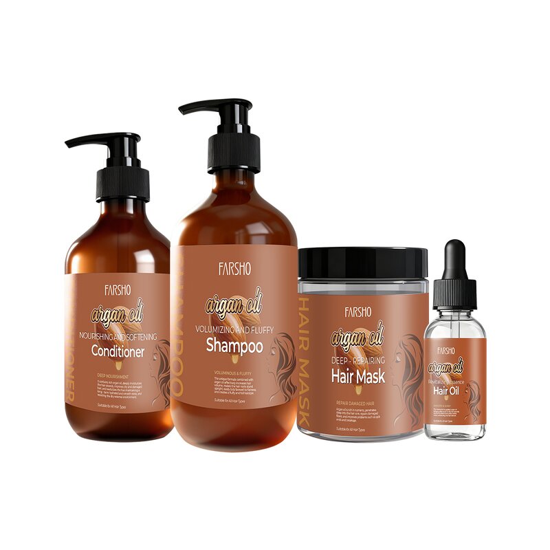 Argan Oil Hair Set Supplier - Deep Nourishing Repair Shampoo Conditioner