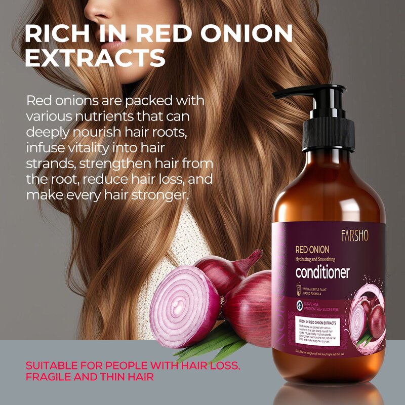 Red Onion Extract Supplier - Hydrating Smoothing Anti Hair Loss Liquid