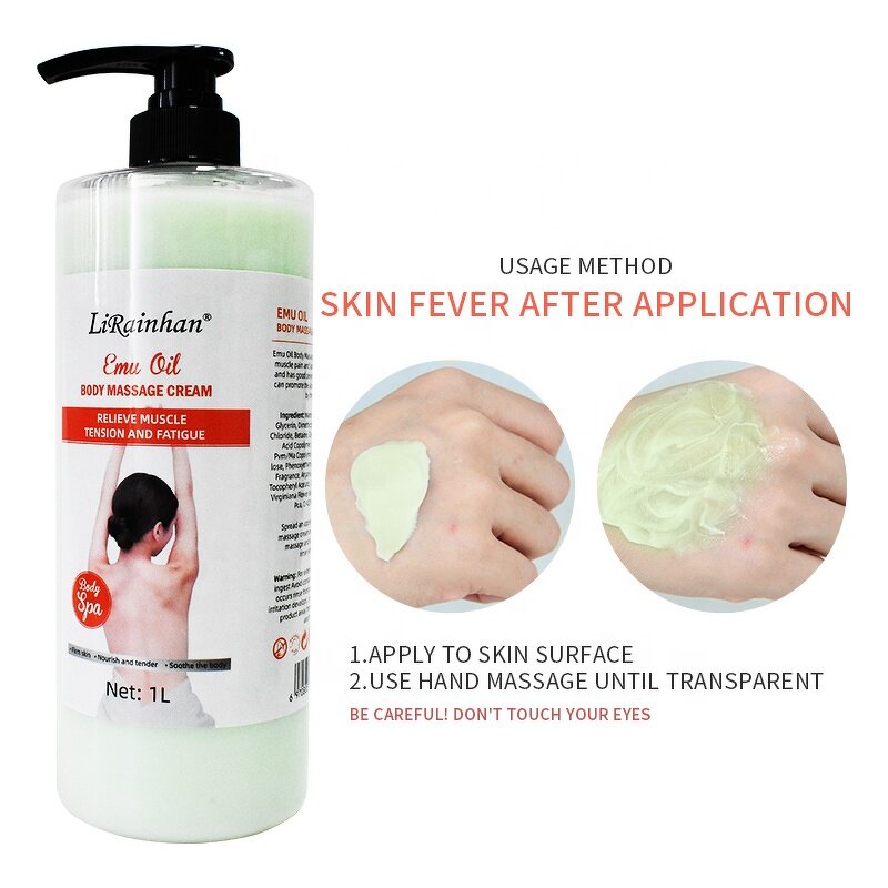 Emu Oil Cream Supplier - Private Label Organic Whitening Muscle Massage