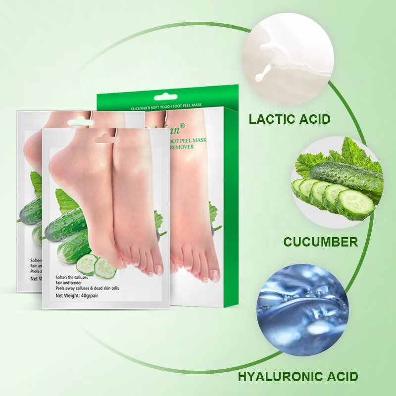 Foot Peel Mask Supplier - Custom Natural Organic Cucumber