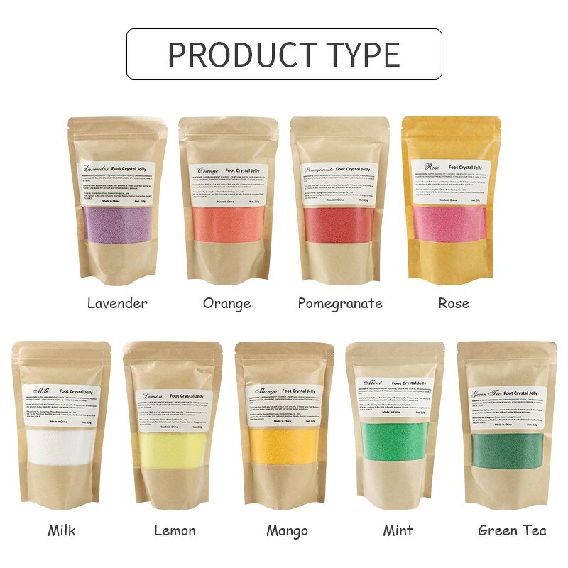 Jelly Foot Soak Factory - Lavender Crystal Spa Powder Massage