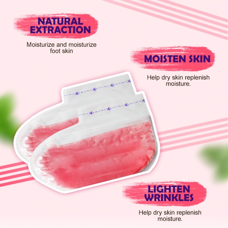 Foot Mask Factory - Rose Paraffin Wax Disposable Socks OEM