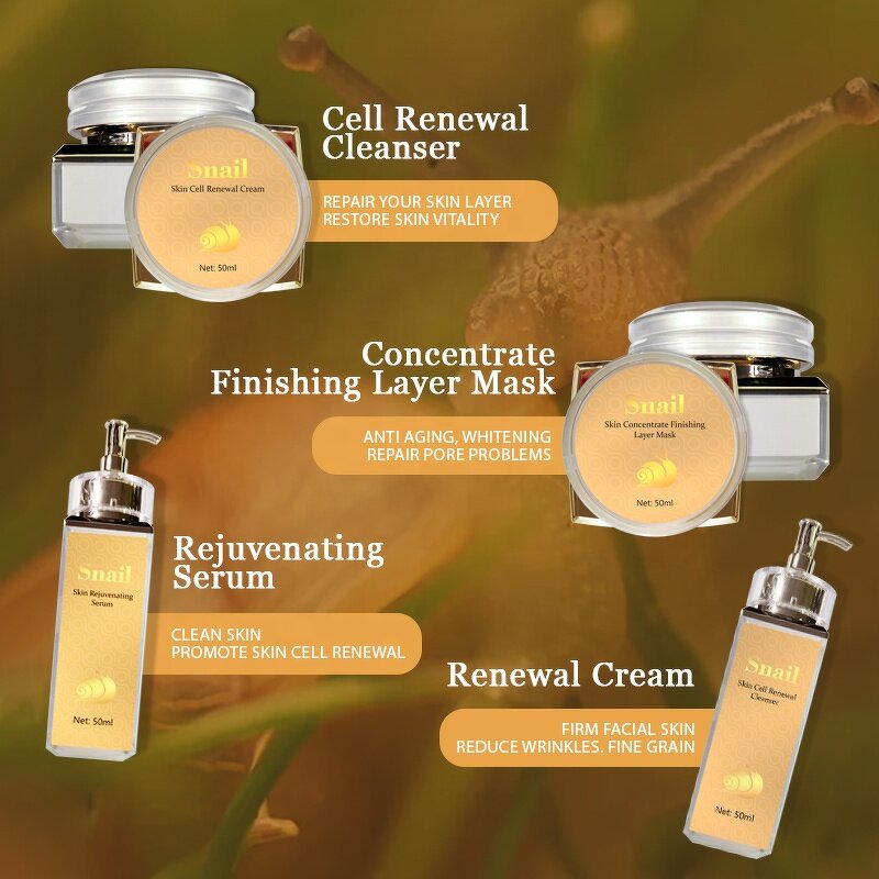Skin Care Kit Supplier - Private Label Snail Barrier Repair Cream Set